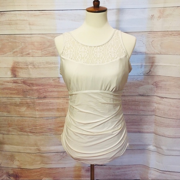 Athena Shirred Swim Dress - Picture 4 of 7